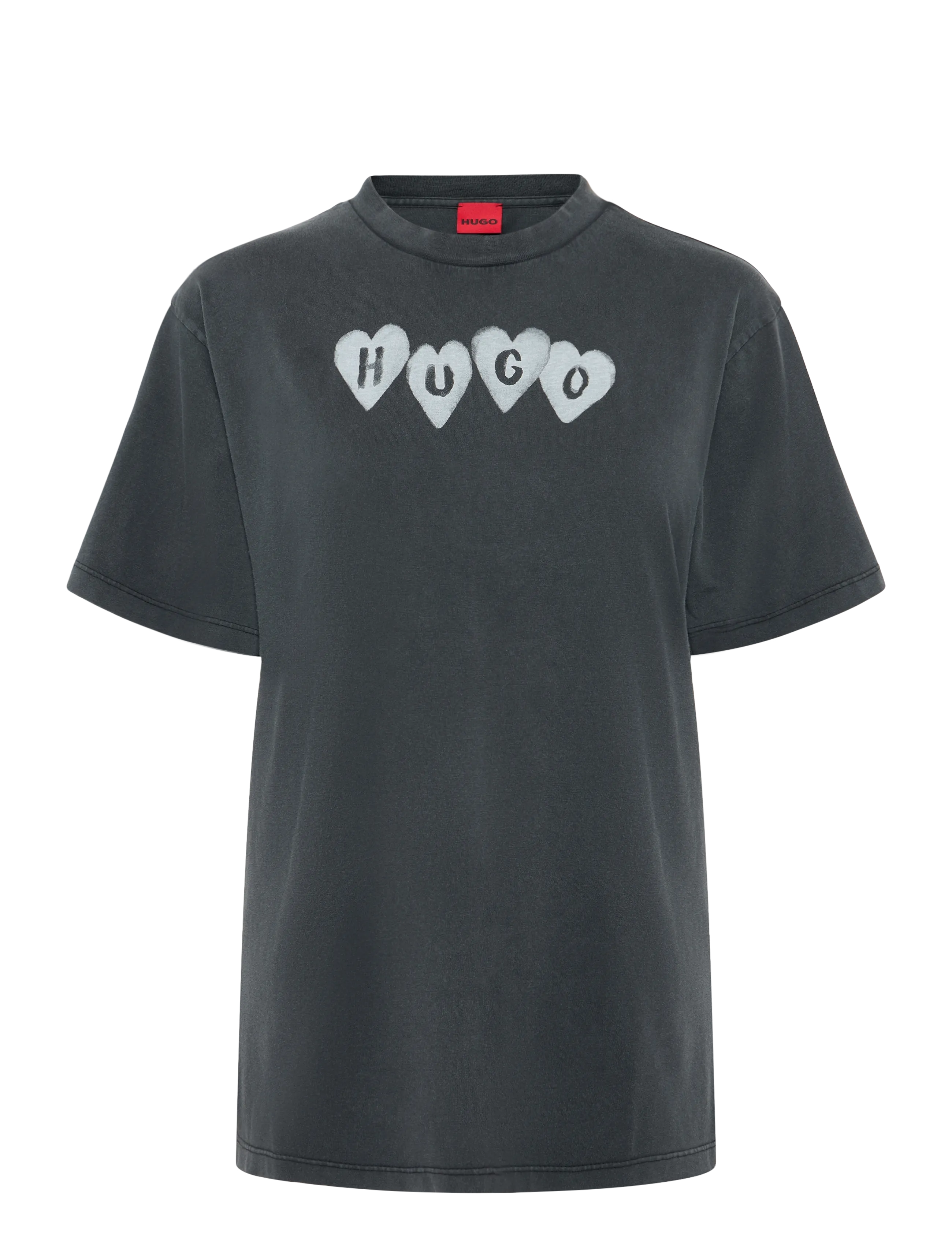 HUGO Vintage Tee_22 - T-särgid ja alussärgid - BLACK / black