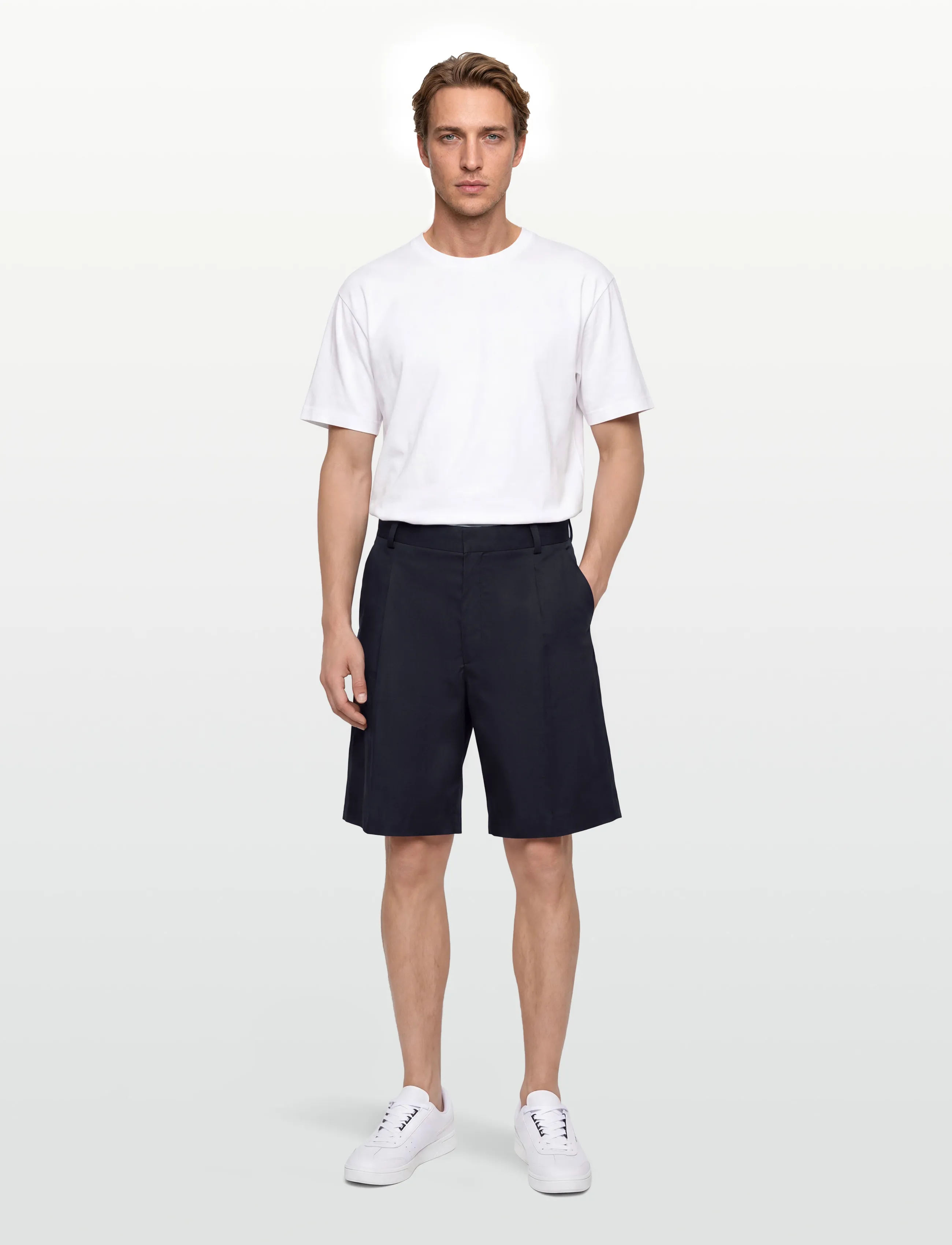 HUGO - Fery261X - chinos shorts - dark blue - 0