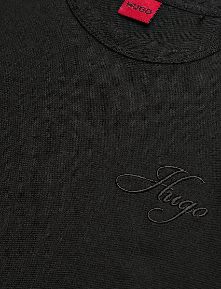 HUGO - Damacia_7 - t-shirts - black - 5