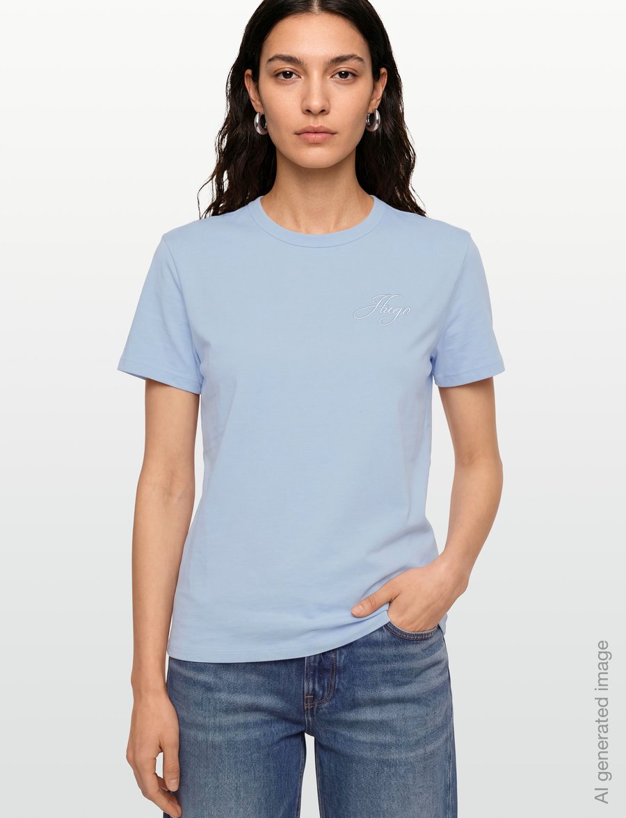 HUGO - Damacia_7 - t-shirts - open blue - 3