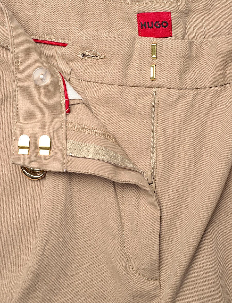HUGO - Henisea-1-W - chino-shorts - light/pastel brown - 3