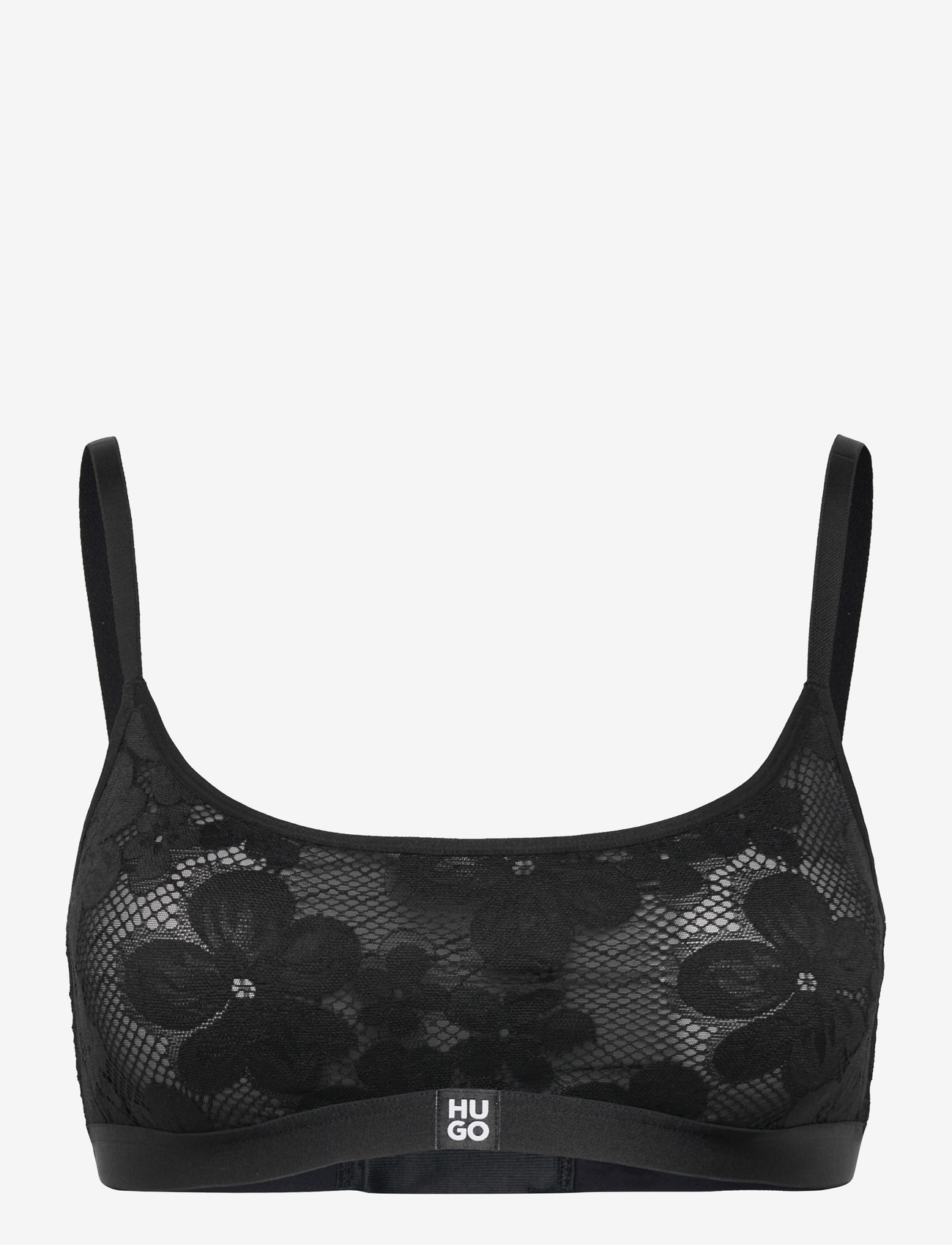 HUGO - BLOOM LACE BRALETTE - bralette - black - 0