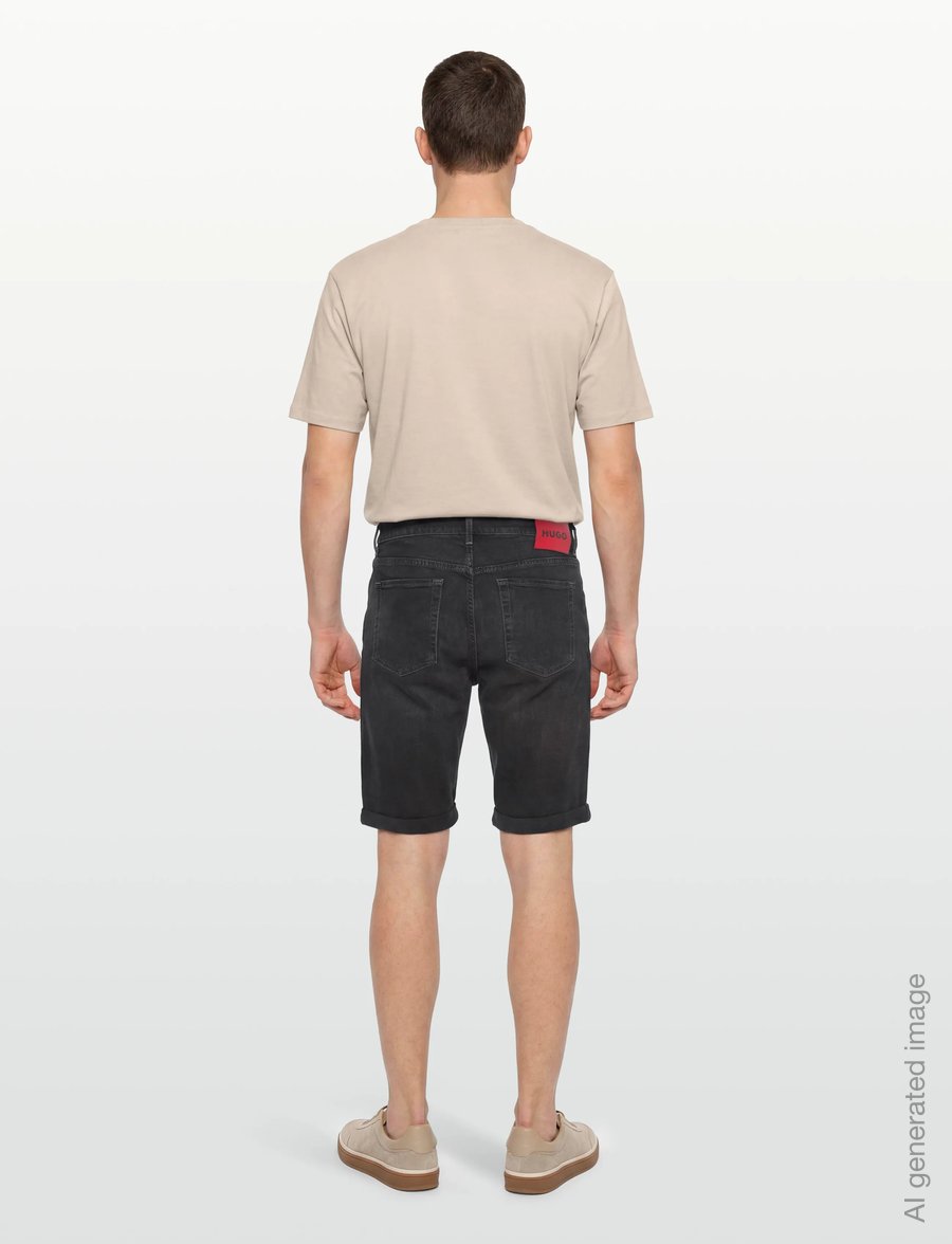 HUGO - HUGO 634/S - gallastuttbuxur - dark grey - 4