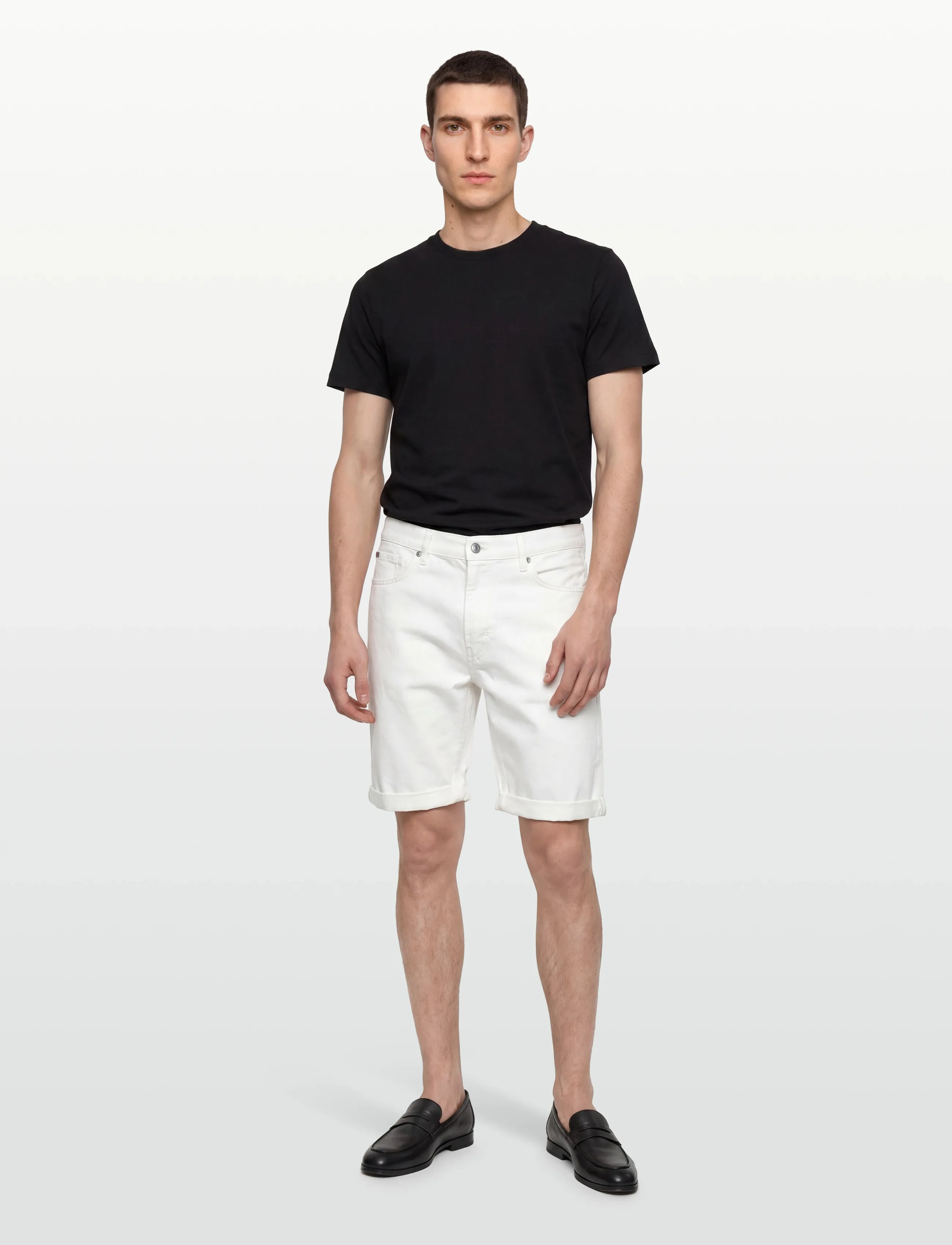 HUGO 838/S, 30, Shorts, Weiß - Denim Männerswear