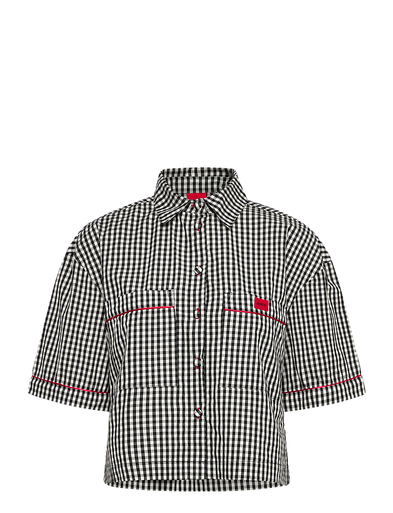 HUGO - VICHY SL-SHIRT - oberteile - open white - 0