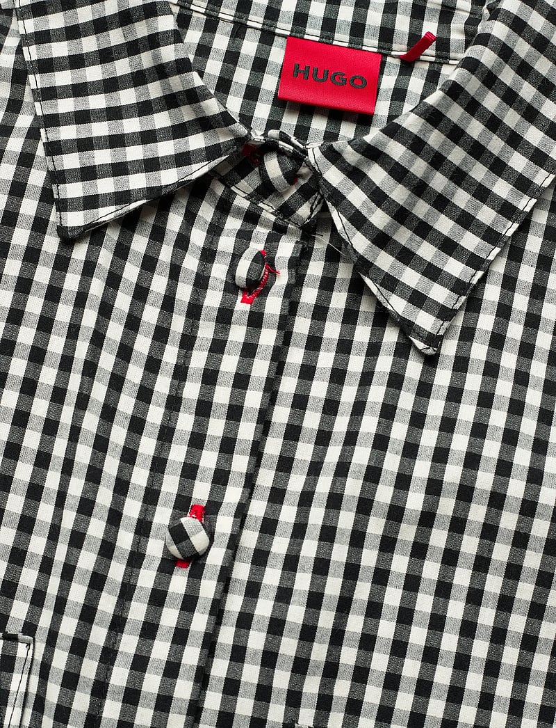 HUGO - VICHY SL-SHIRT - oberteile - open white - 2