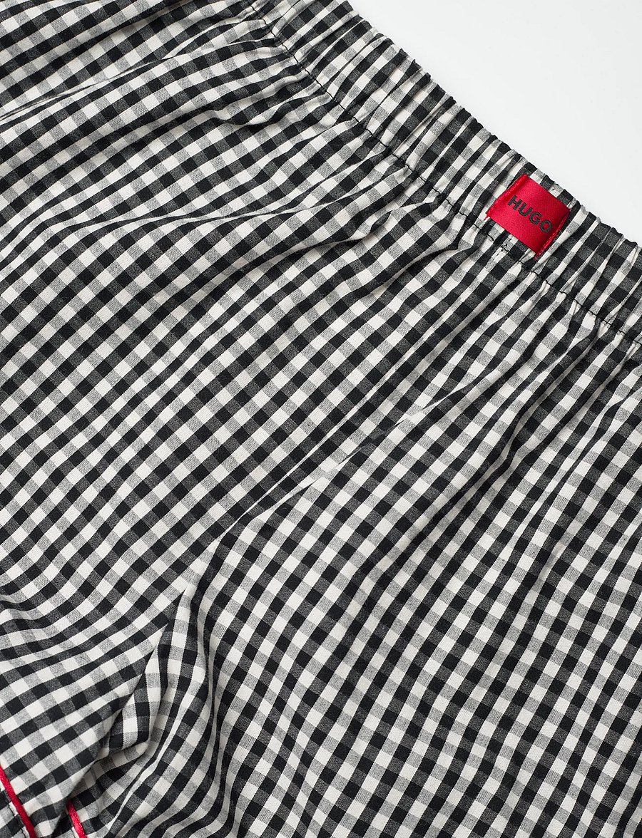 HUGO - VICHY SHORTS - pyjamasshorts - open white - 2