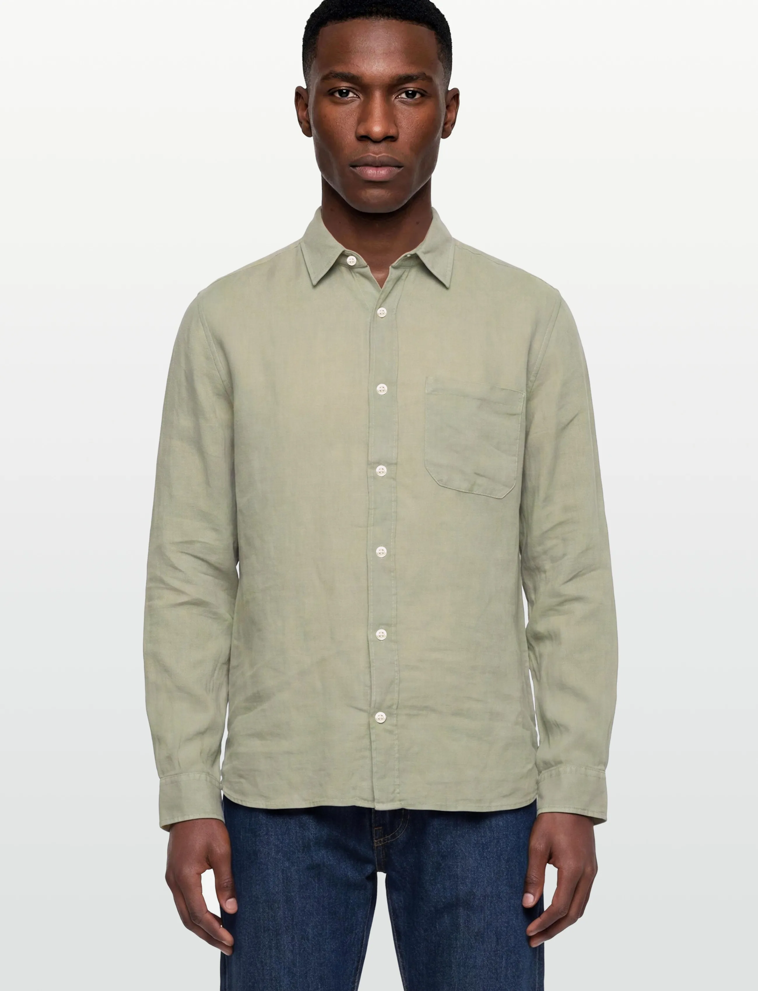 HUGO - Ermano - linnen overhemden - light/pastel green - 3