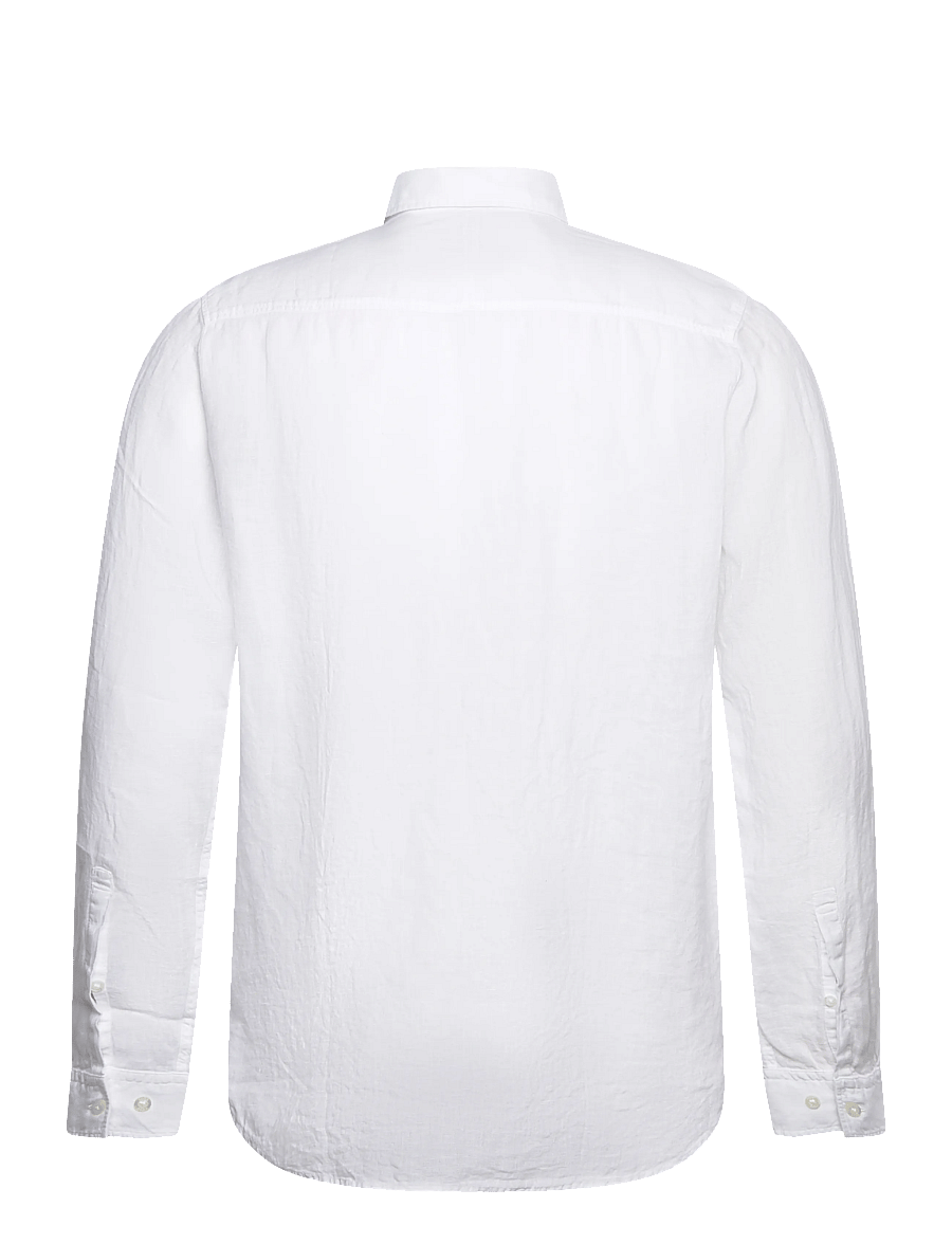 HUGO - Ermano - linen shirts - open white - 2