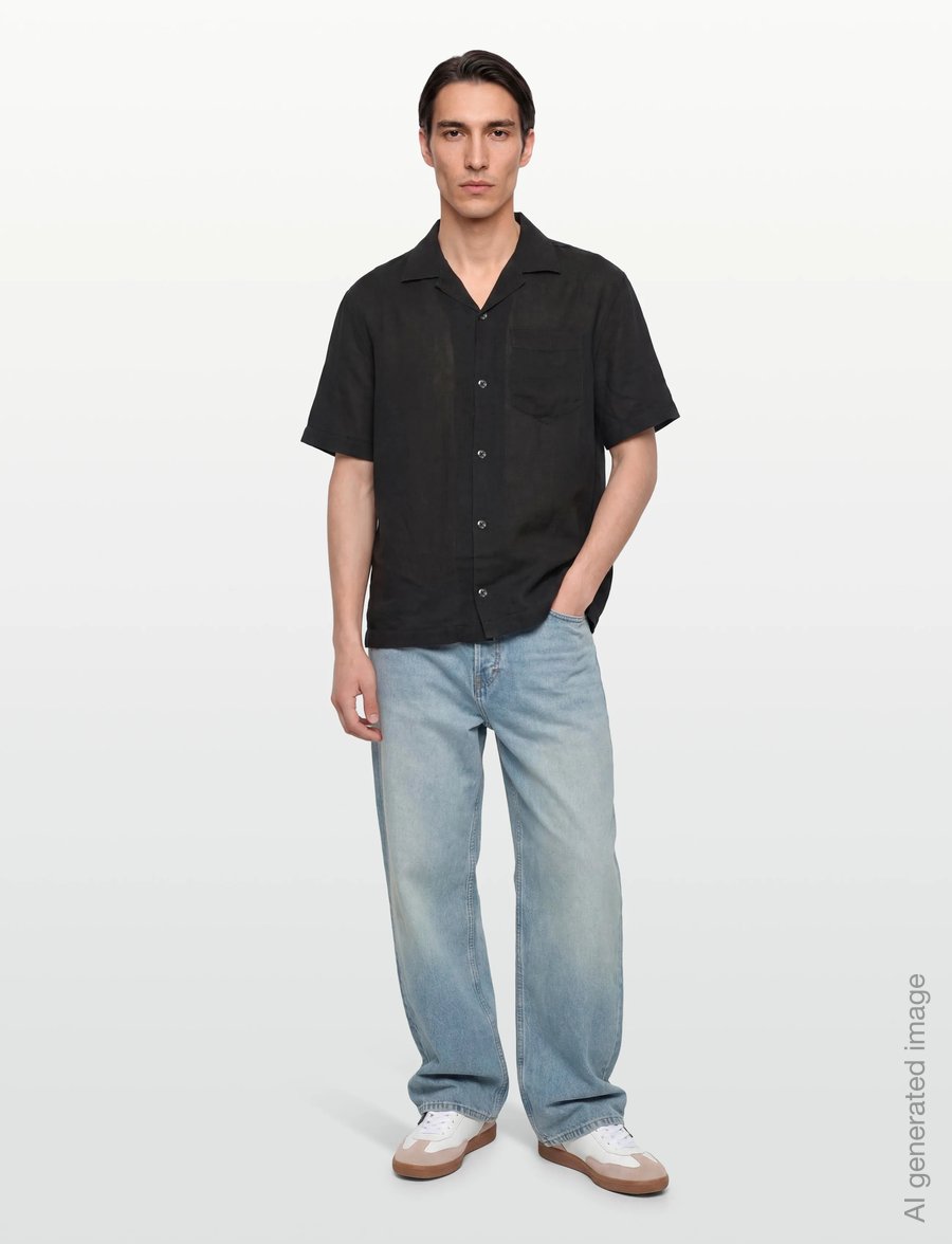 HUGO - Exolino - short-sleeved shirts - black - 0