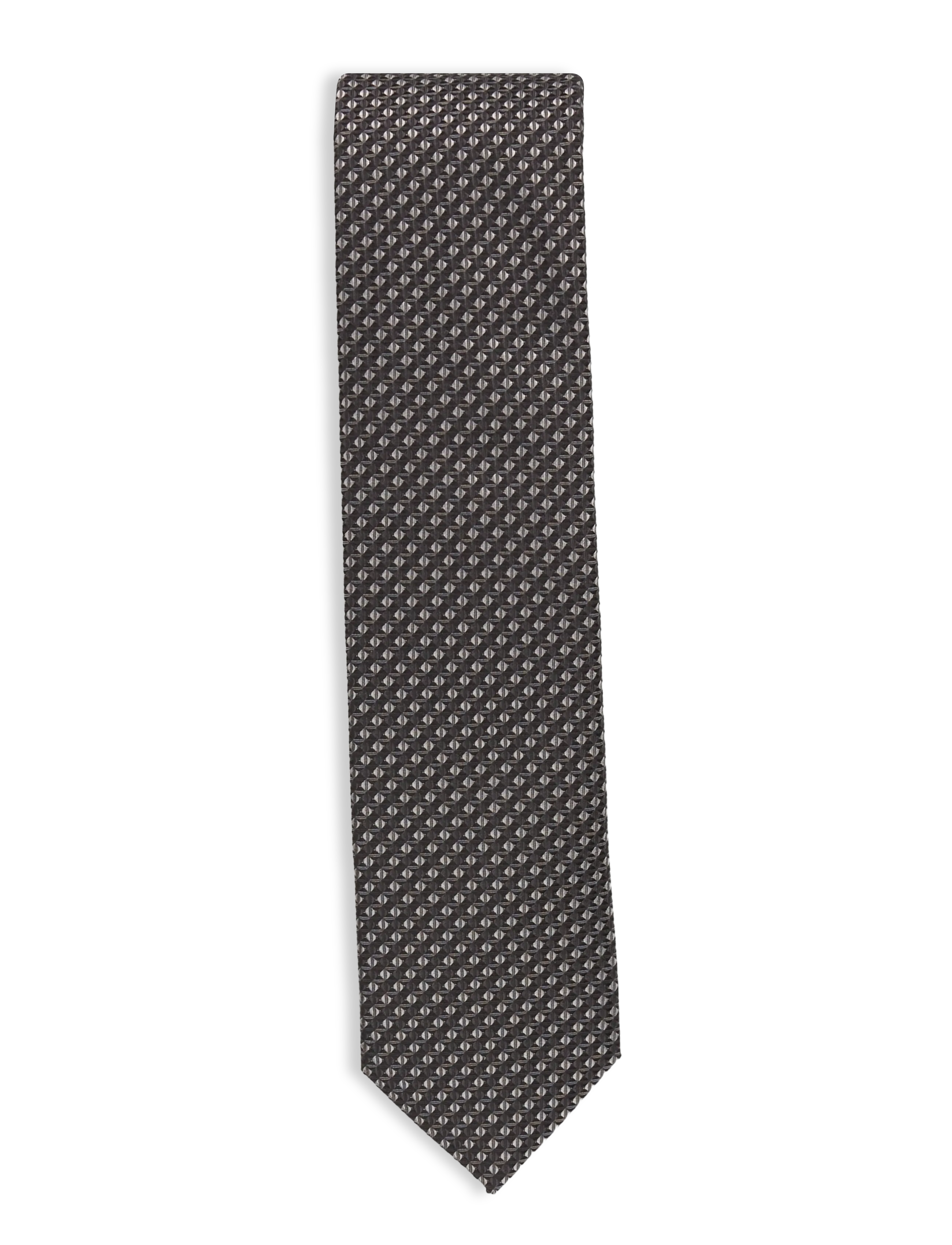 HUGO Tie cm 6 - Peoriided - BLACK / grey