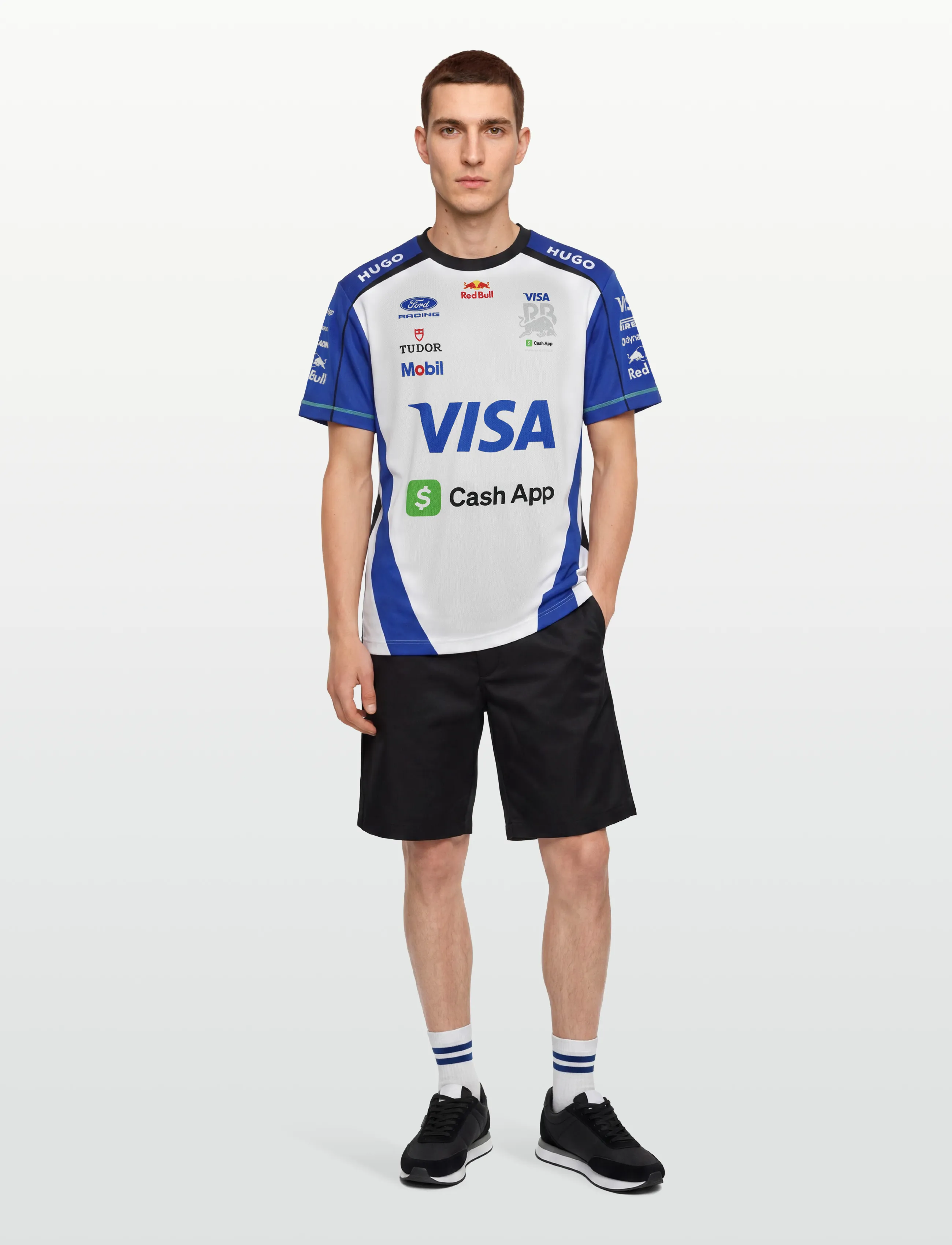 HUGO VCARB-Tee26 - Kortärmade t-shirts - MEDIUM BLUE / blue