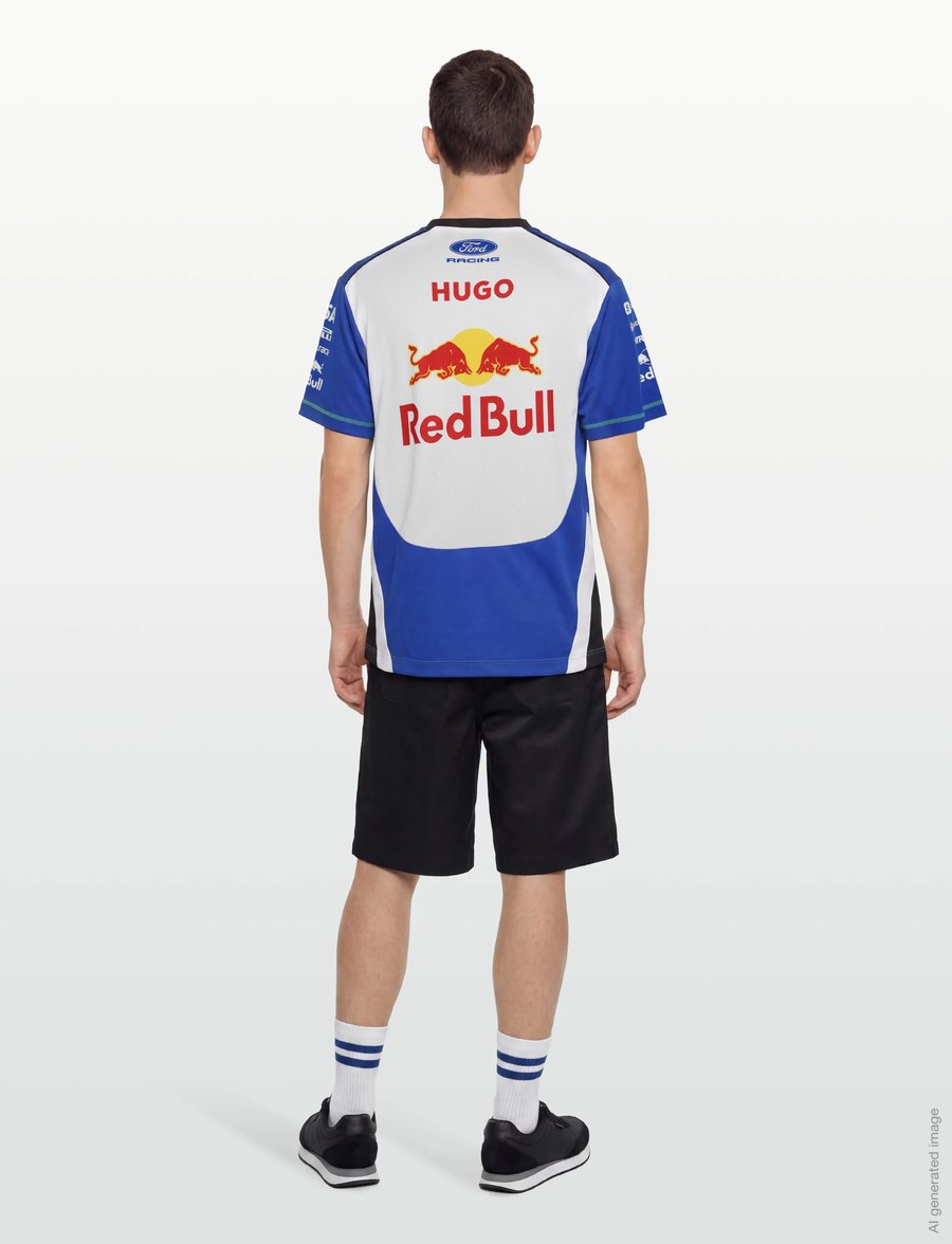 HUGO - VCARB-Tee26 - short-sleeved t-shirts - medium blue - 4