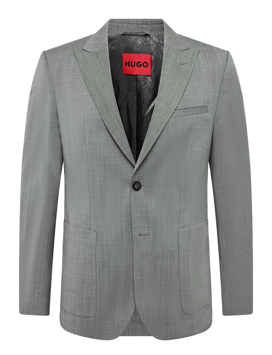HUGO - Arti261F2X - enkeltradede blazere - open green - 1