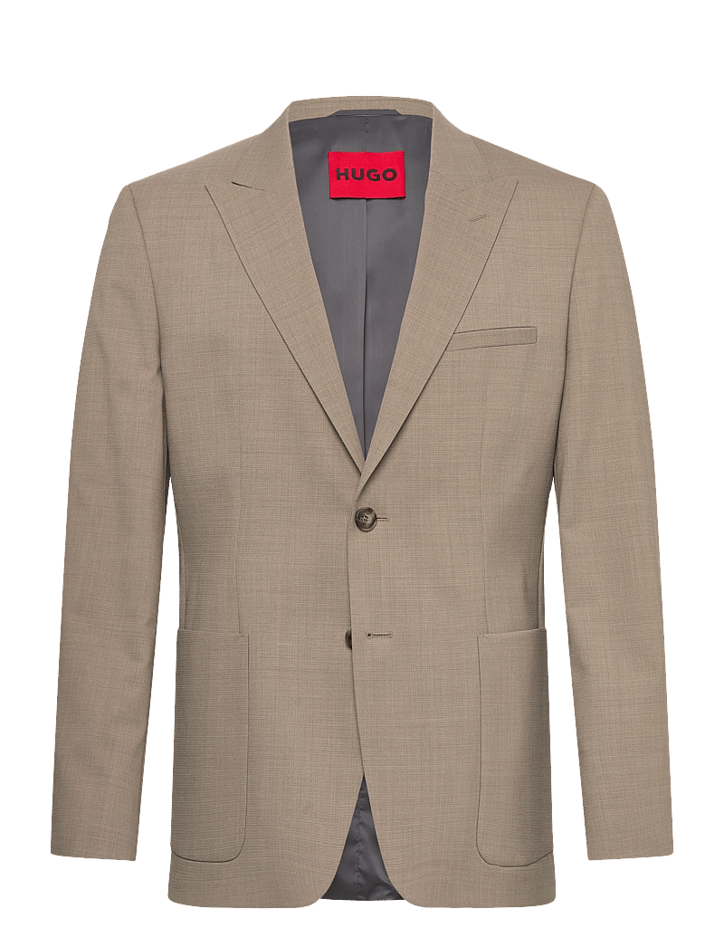 HUGO - Arti261F2X - enkeltradede blazere - medium beige - 0