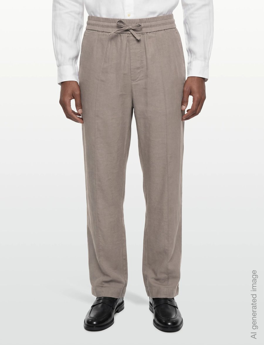 HUGO - Cino262FW - leinenhosen - light/pastel brown - 3