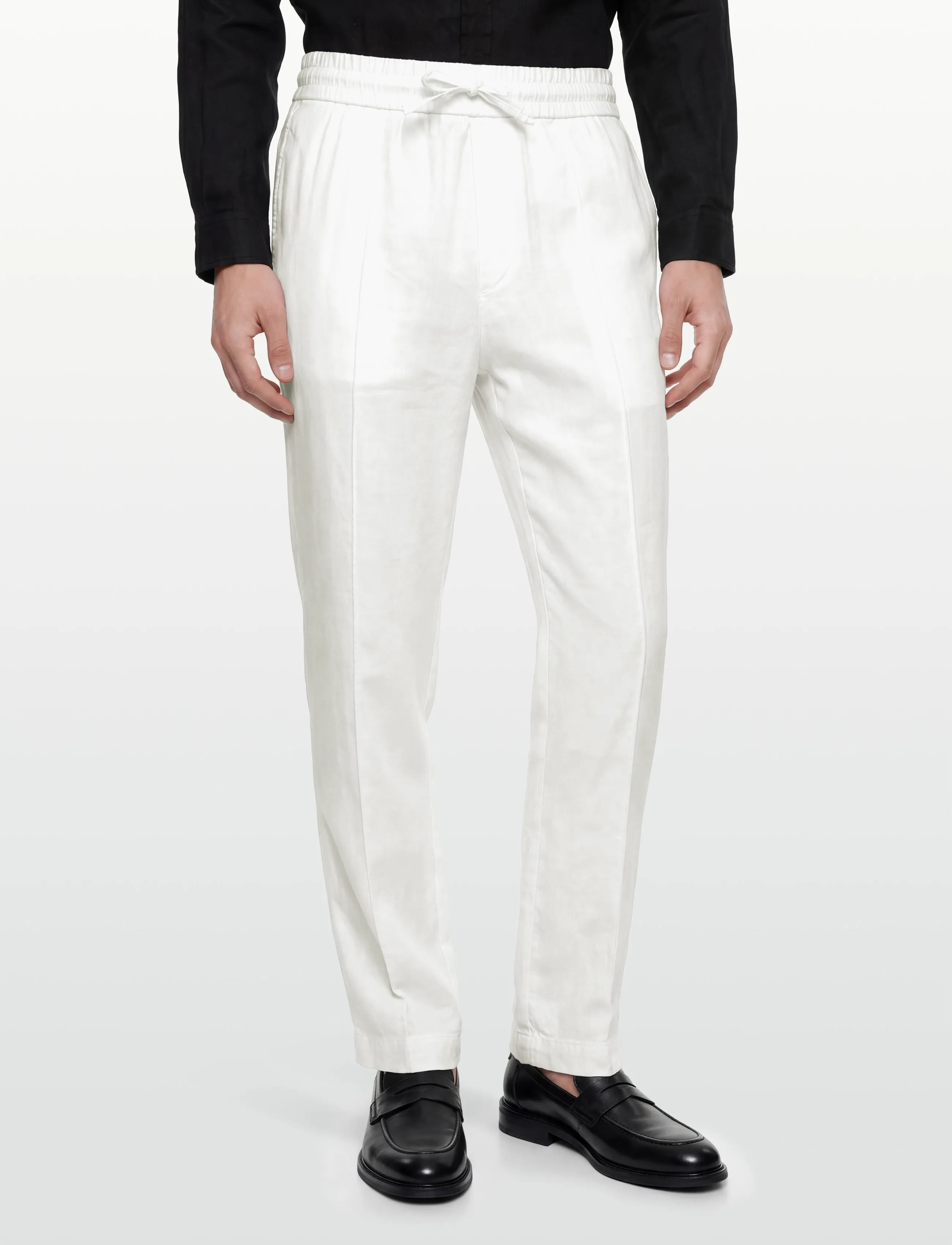 HUGO - Cino262FW - hørbukser - natural - 3