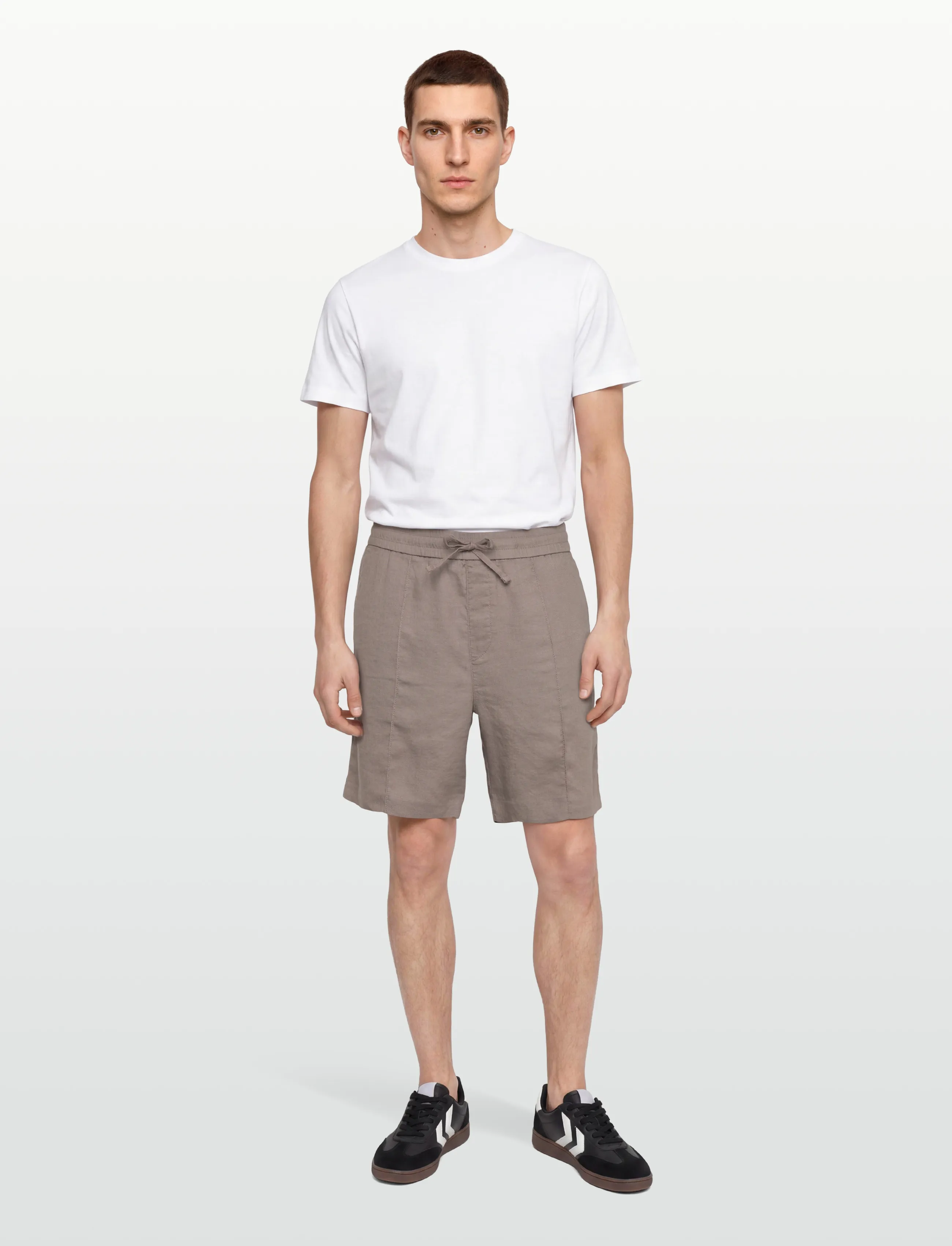 HUGO - Cino262SFW - leinen-shorts - light/pastel brown - 0