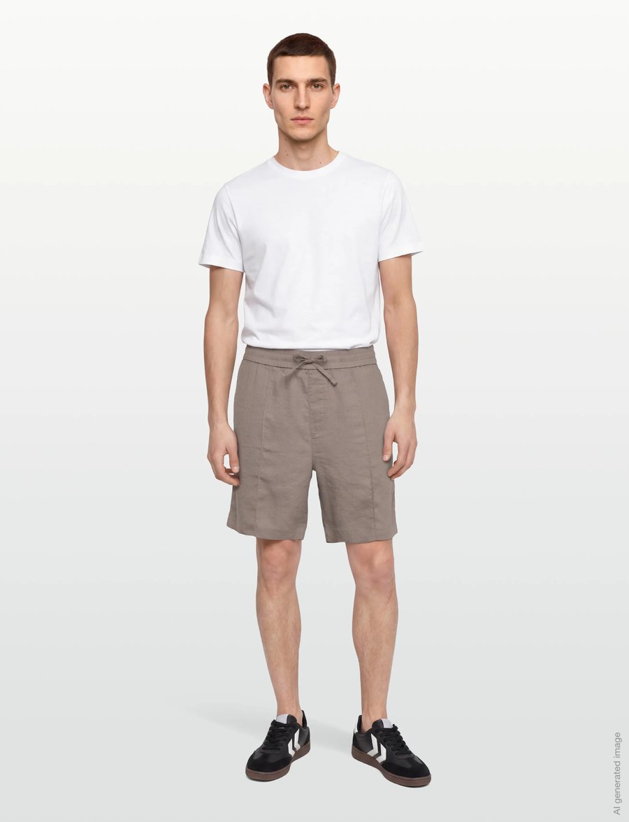 HUGO - Cino262SFW - leinen-shorts - light/pastel brown - 0