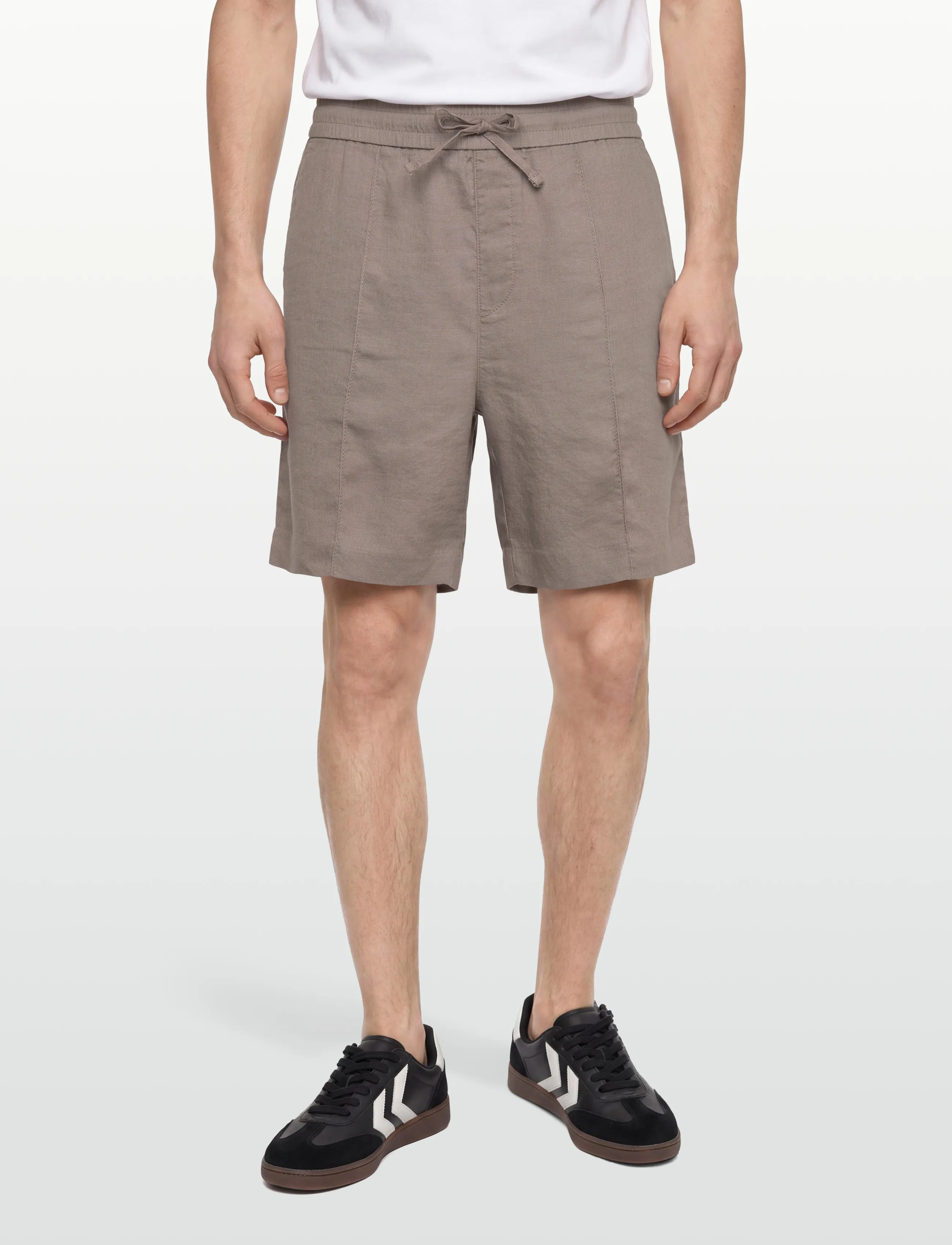 HUGO - Cino262SFW - leinen-shorts - light/pastel brown - 3