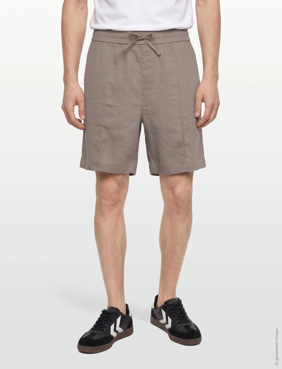 HUGO - Cino262SFW - leinen-shorts - light/pastel brown - 3
