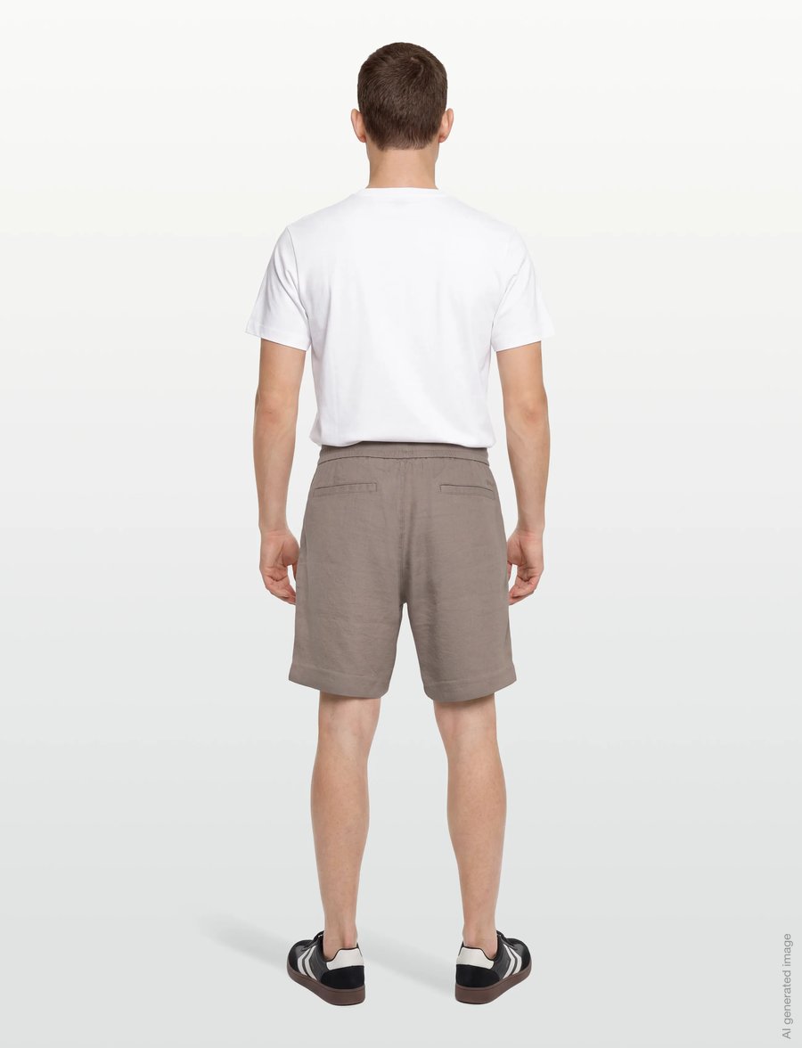 HUGO - Cino262SFW - leinen-shorts - light/pastel brown - 4