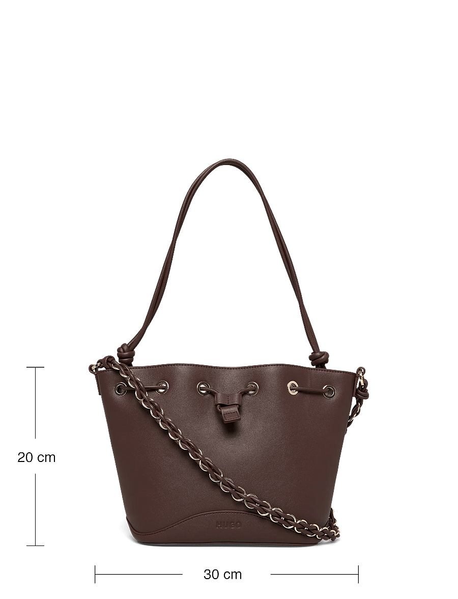 HUGO - Ilary_Drawstring - tote bags - medium brown - 3