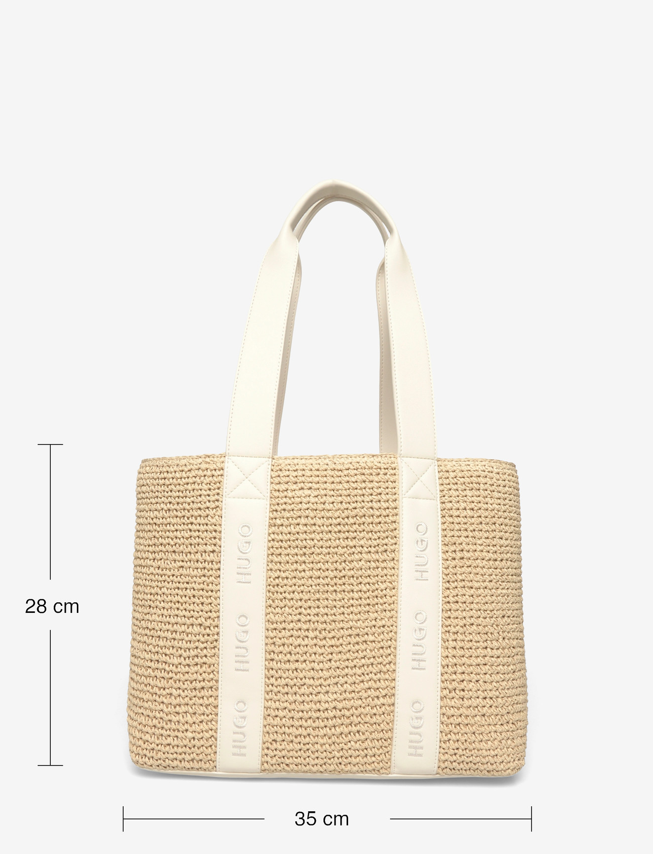 HUGO - Becky ST_SM Tote - tote bags - open white - 3