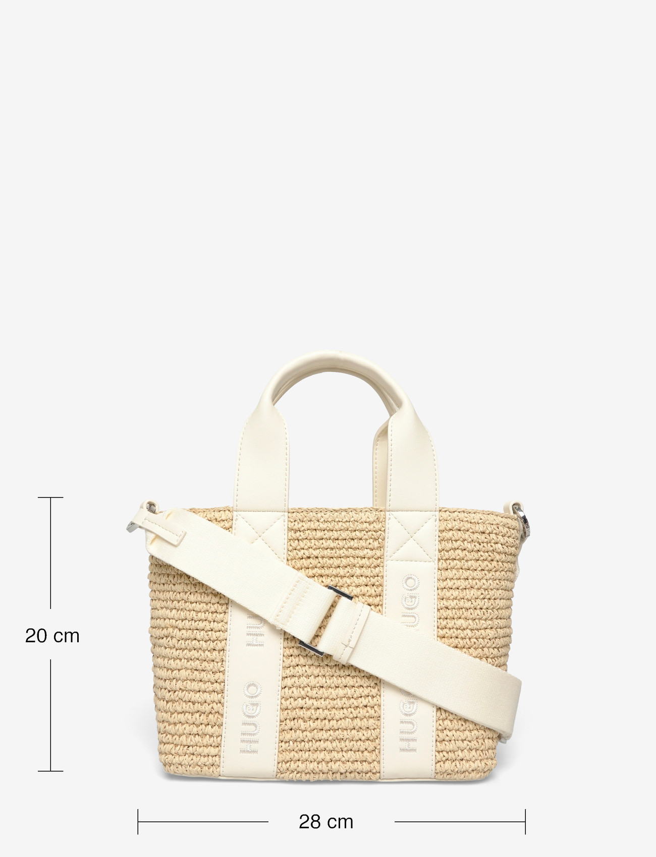 HUGO - Becky ST_Mini Tote - tote bags - open white - 3