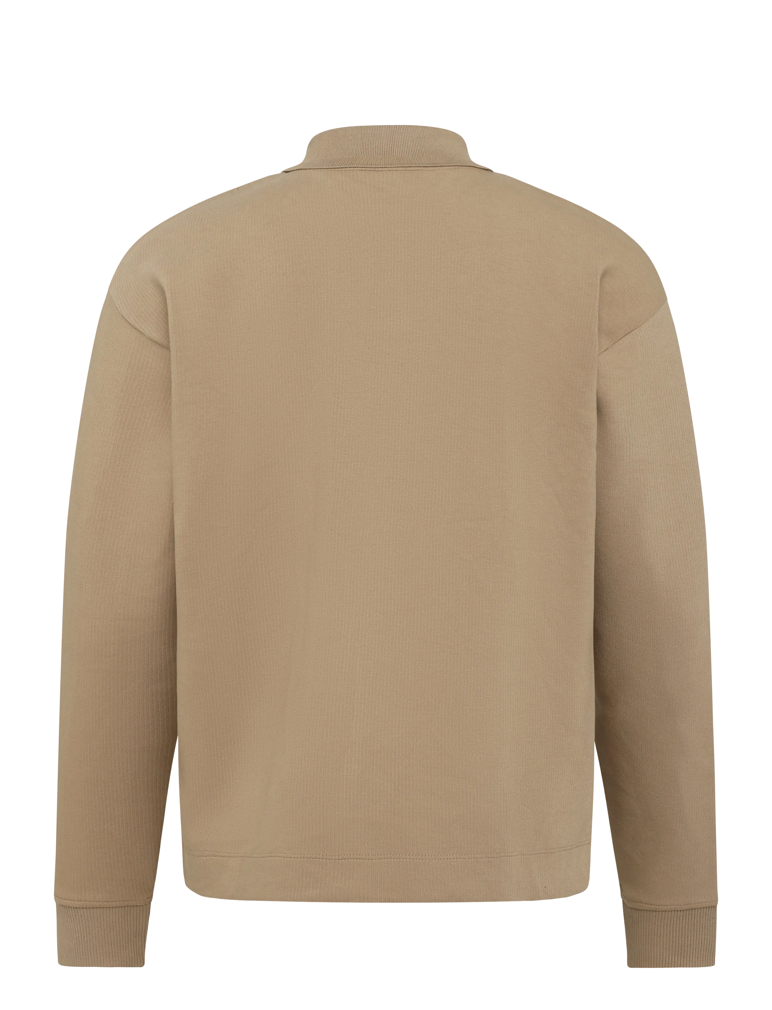 HUGO - Dabins - langärmelige strick-polohemden - beige overflow - 1