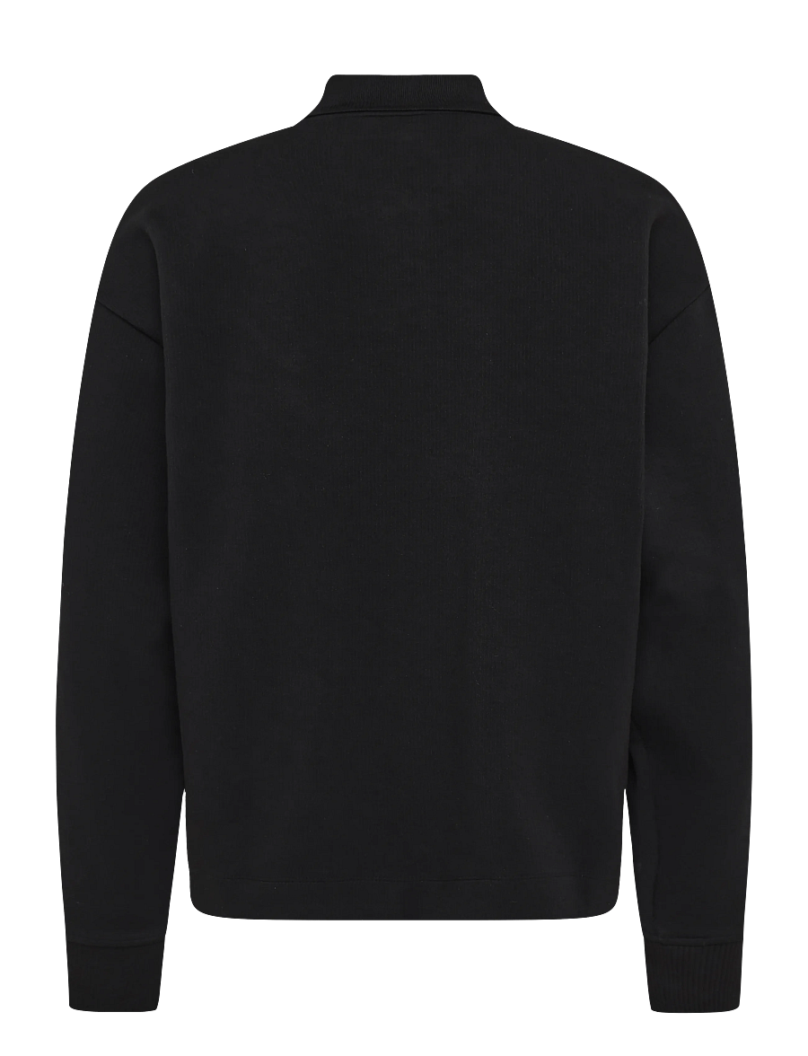 HUGO - Dabins - pikkade varrukatega kootud polod - black - 1