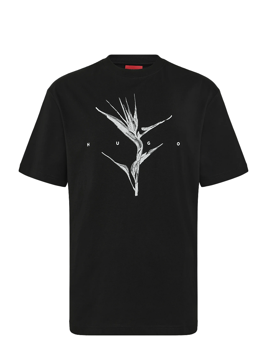 HUGO - Darise - kurzärmelige t-shirts - black - 0