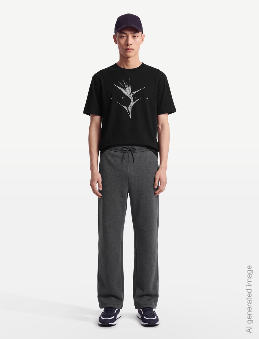HUGO - Darise - kurzärmelige t-shirts - black - 0