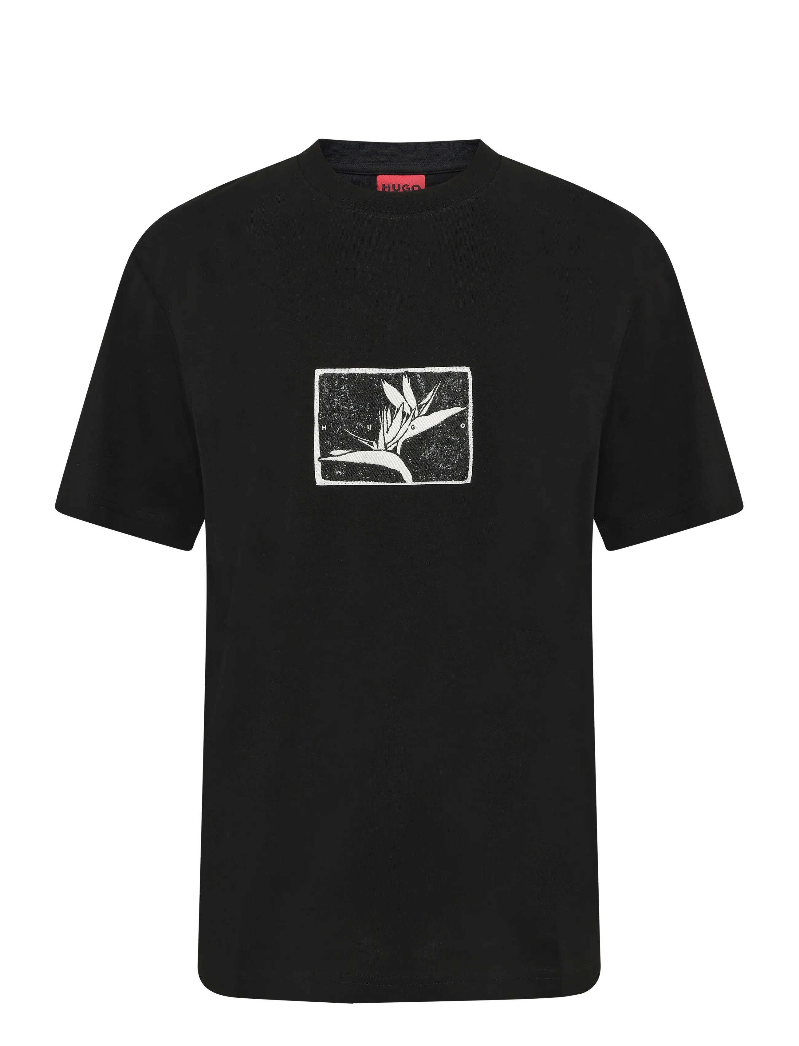 HUGO Darise - Lühikeste varrukatega T-särgid - BLACK / black