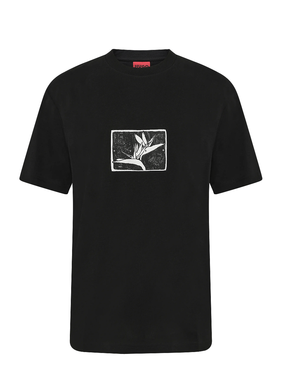 HUGO - Darise - kurzärmelige t-shirts - black - 0