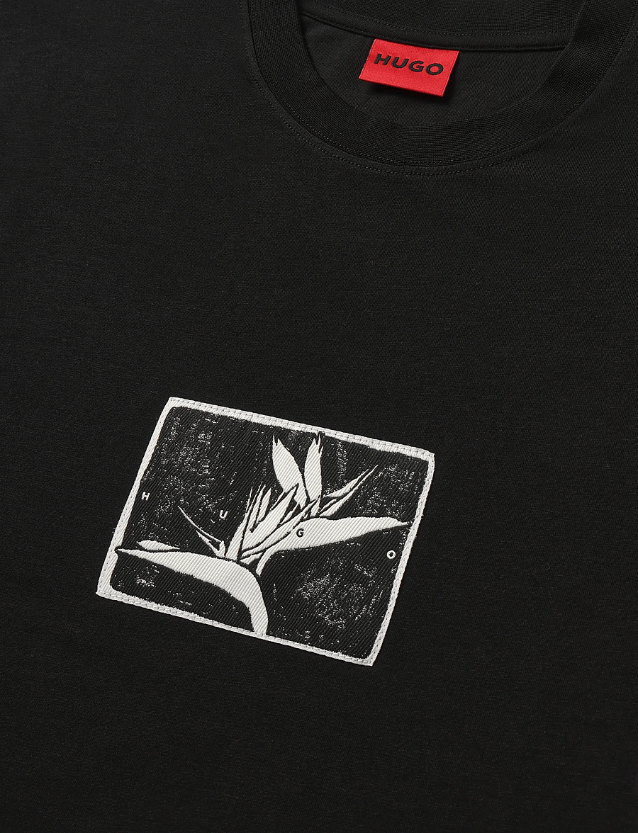 HUGO - Darise - kurzärmelige t-shirts - black - 2