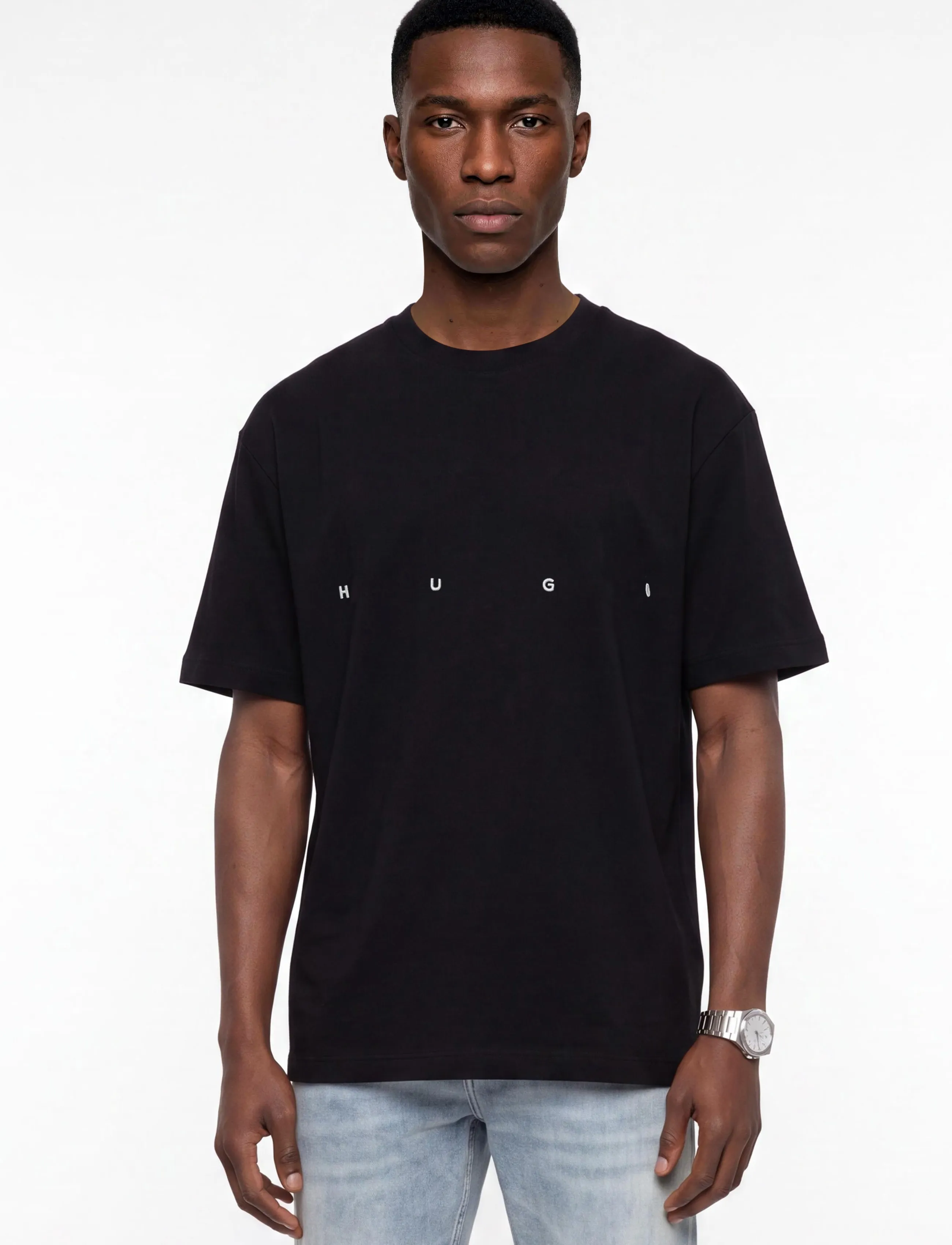 HUGO - Dariso - lyhythihaiset - black - 3