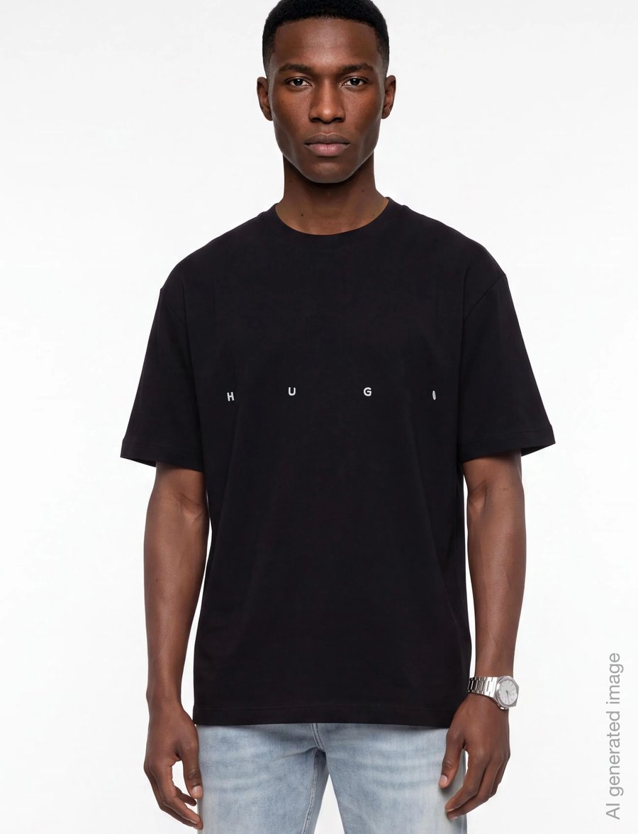 HUGO - Dariso - lyhythihaiset - black - 3
