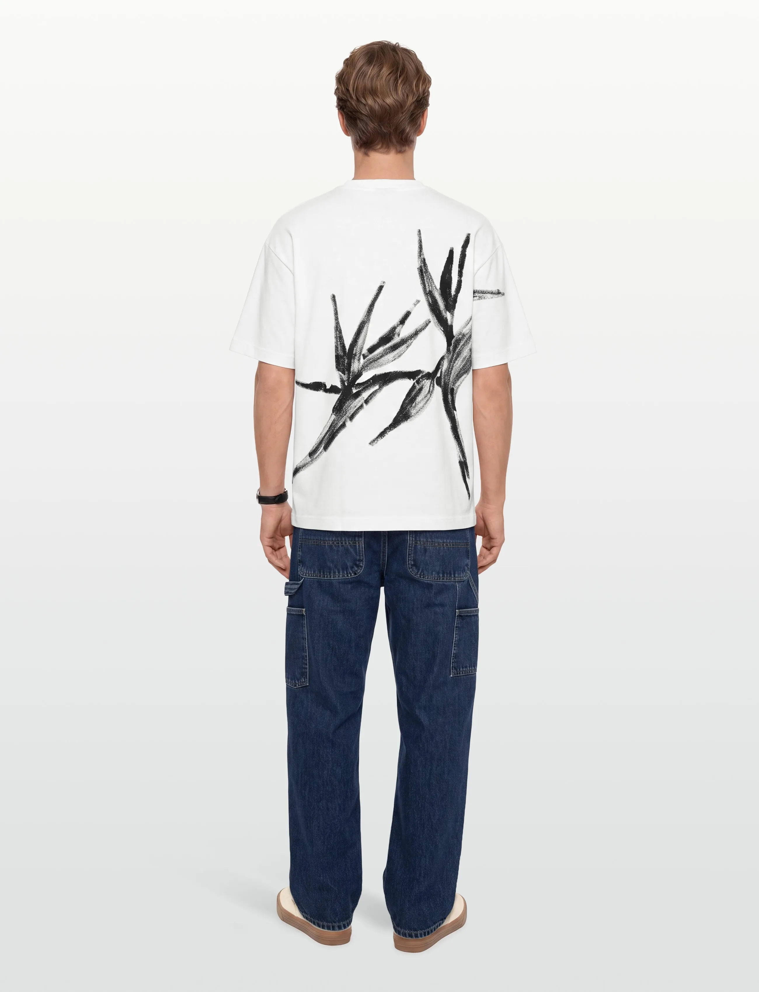 HUGO - Dariso - kortærmede t-shirts - natural - 4