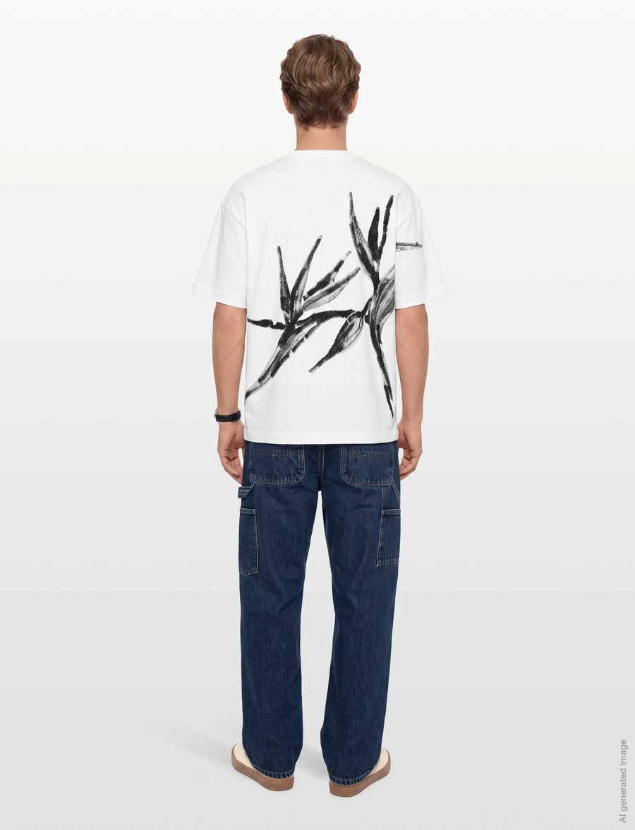 HUGO - Dariso - kortærmede t-shirts - natural - 4