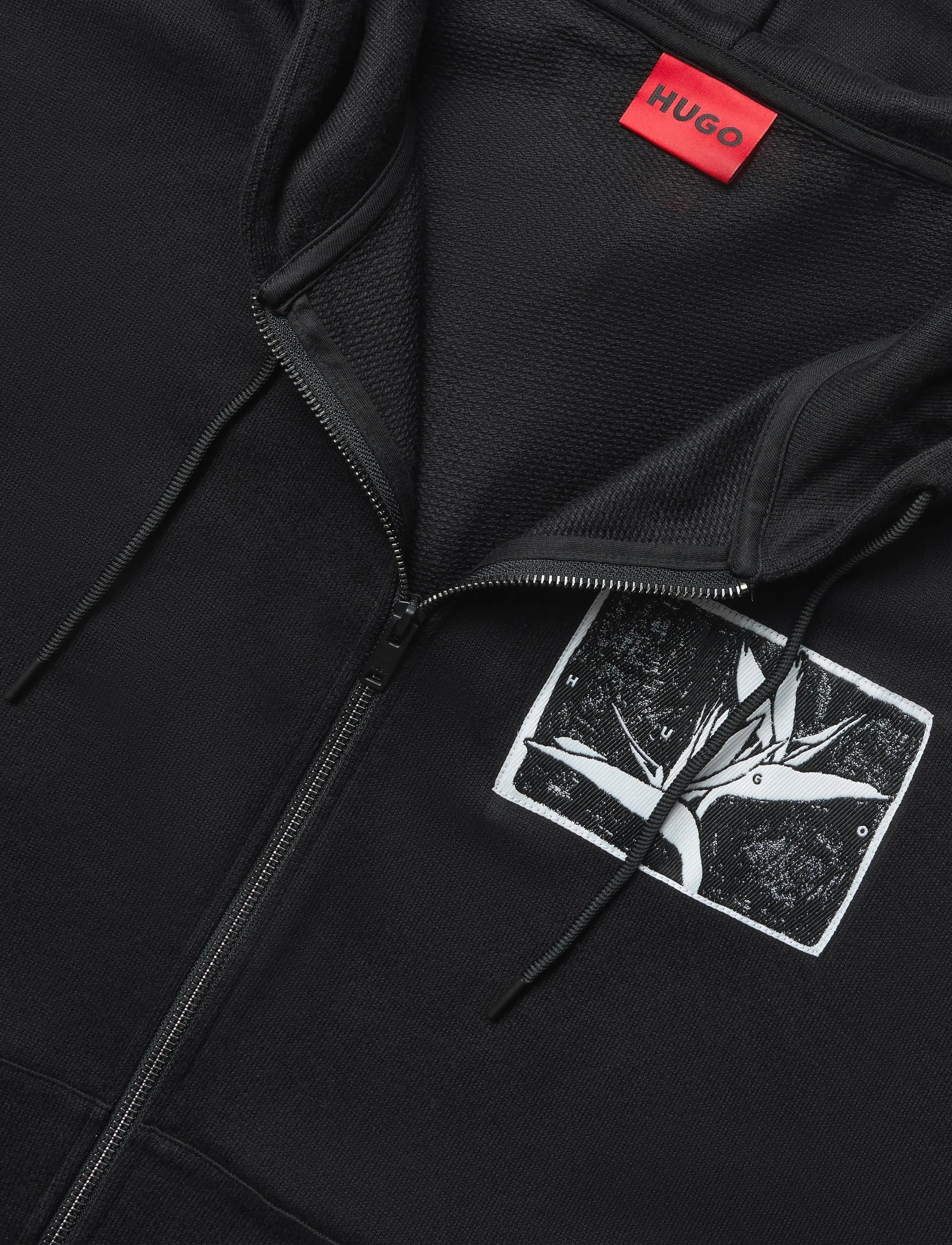 HUGO - Darisohood - kapuutsiga dressipluusid - black - 2
