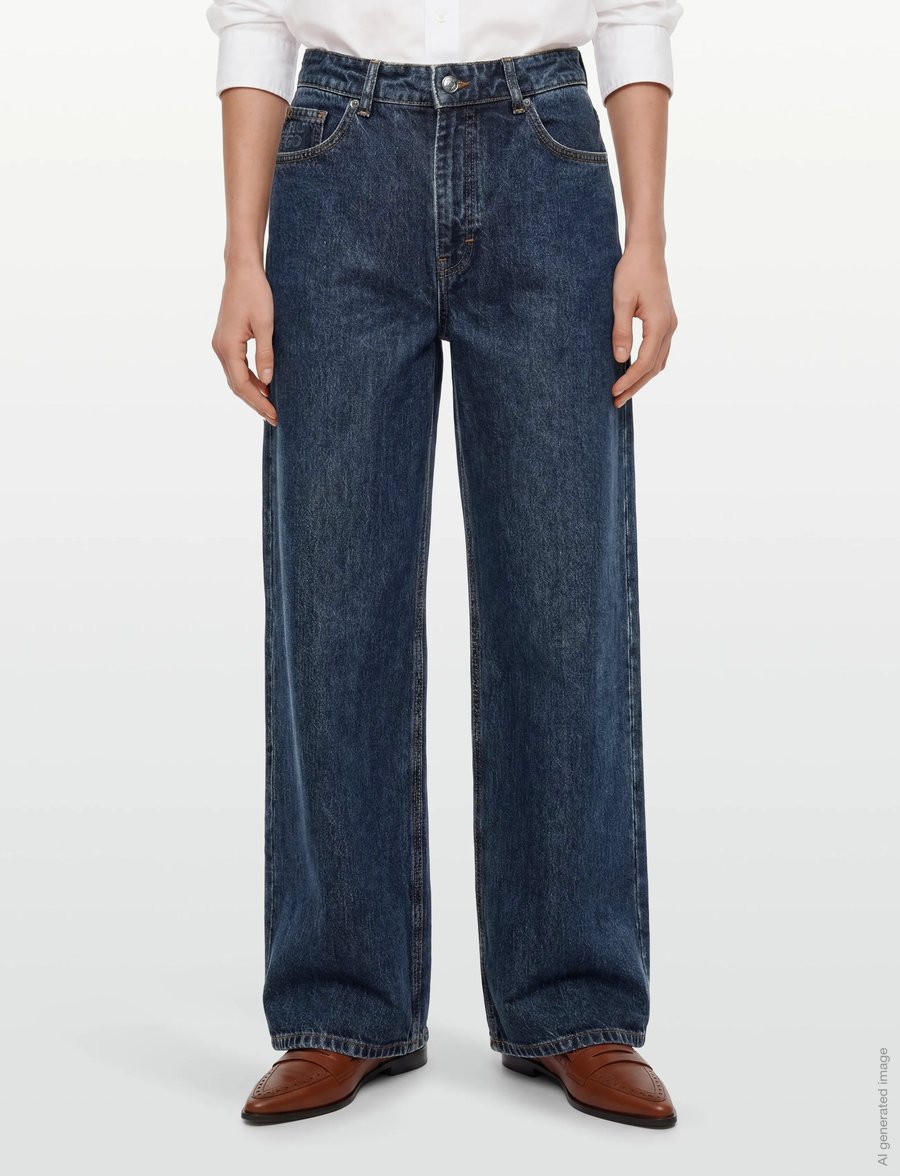 HUGO - 937_16 - brede jeans - navy - 3