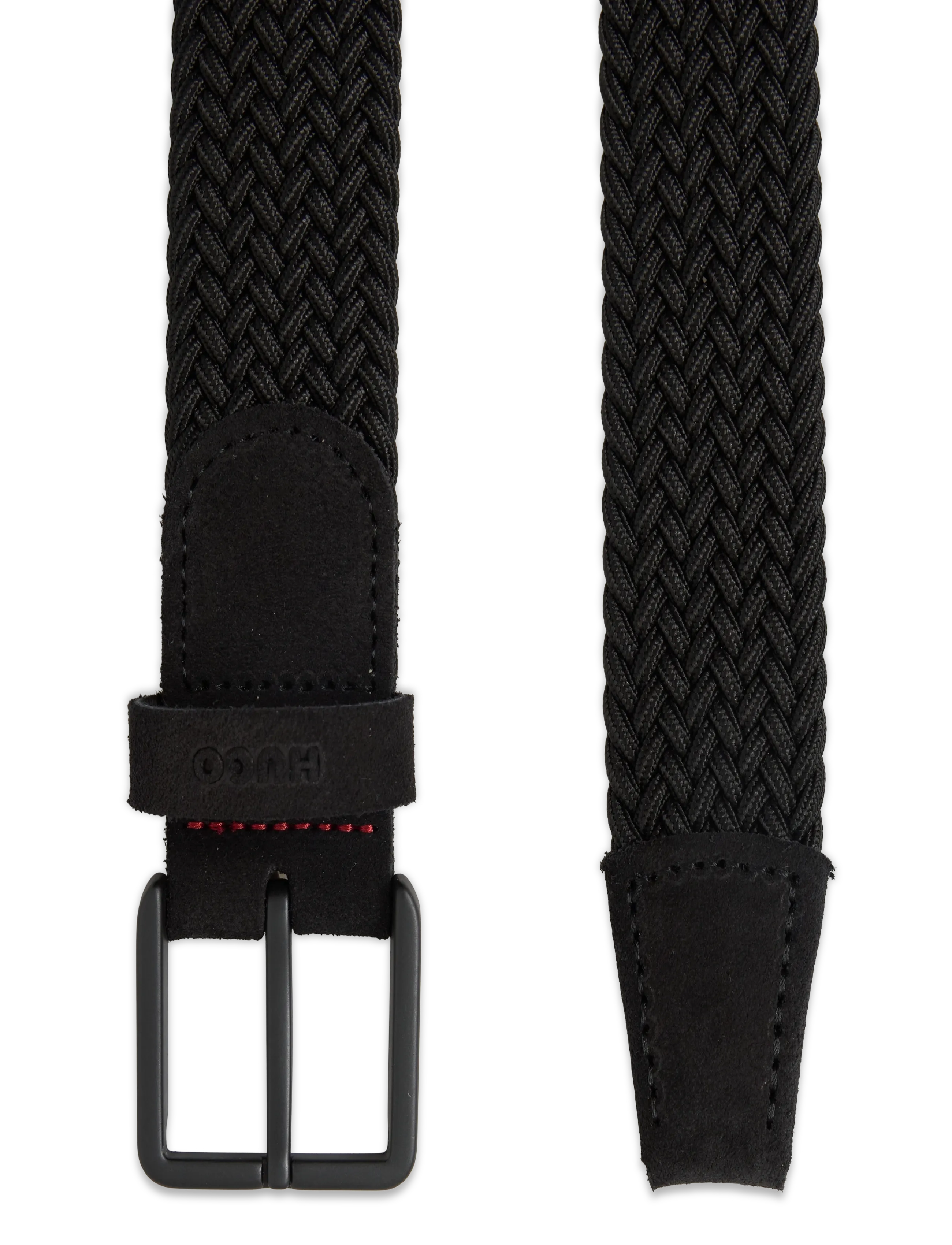 HUGO - Gethin-WnE_Sz35 - punutud vööd - black - 1
