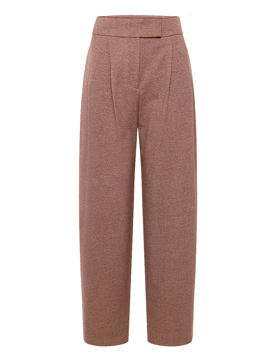 HUGO - Holitta - barrel trousers - brown overflow - 1