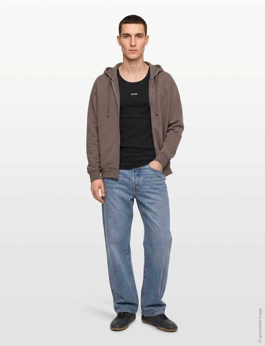 HUGO - Dapota - pyjamaoberteile - black - 0