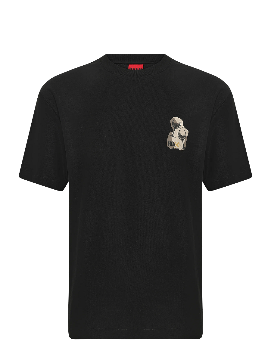 HUGO - Detzi - kurzärmelige t-shirts - black - 0