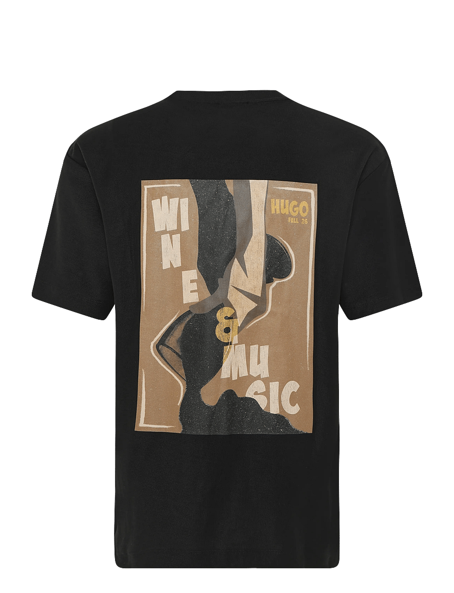 HUGO - Detzi - kurzärmelige t-shirts - black - 1
