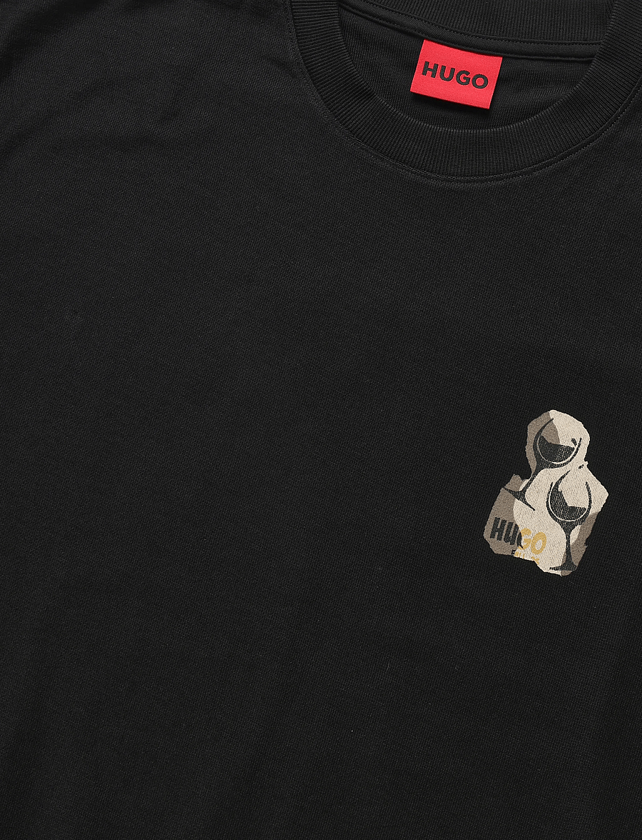 HUGO - Detzi - kurzärmelige t-shirts - black - 2