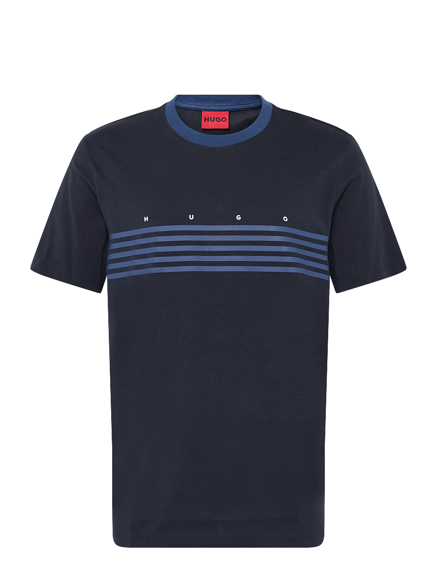 HUGO - Dempsy - kurzärmelige t-shirts - dark blue - 0