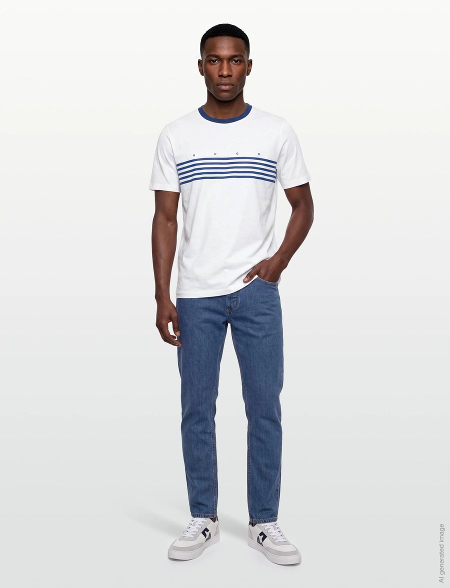 HUGO - Dempsy - short-sleeved t-shirts - white - 0